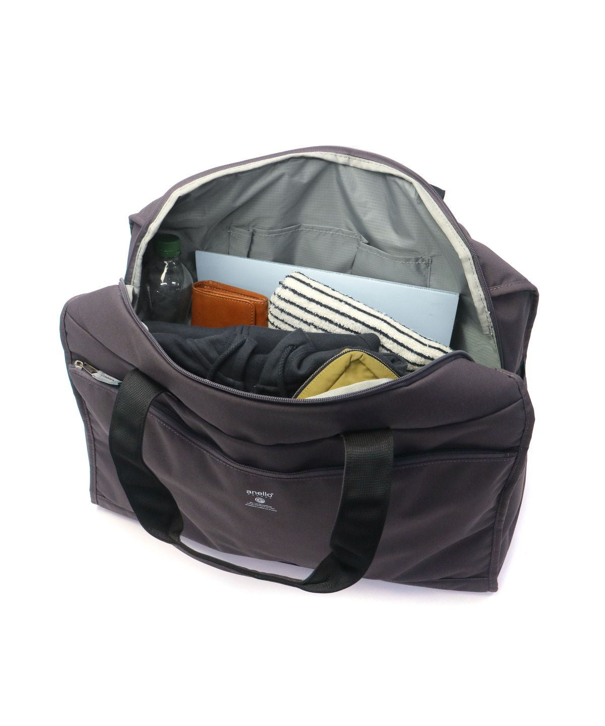 アネログランデ anello GRANDE アネロ グランデ ボストンバッグ 旅行 軽量 2WAY anello GRANDE ボストン バッグ ショルダー カバン 36L CABIN GTM0178Z （ブラック） ブラック
