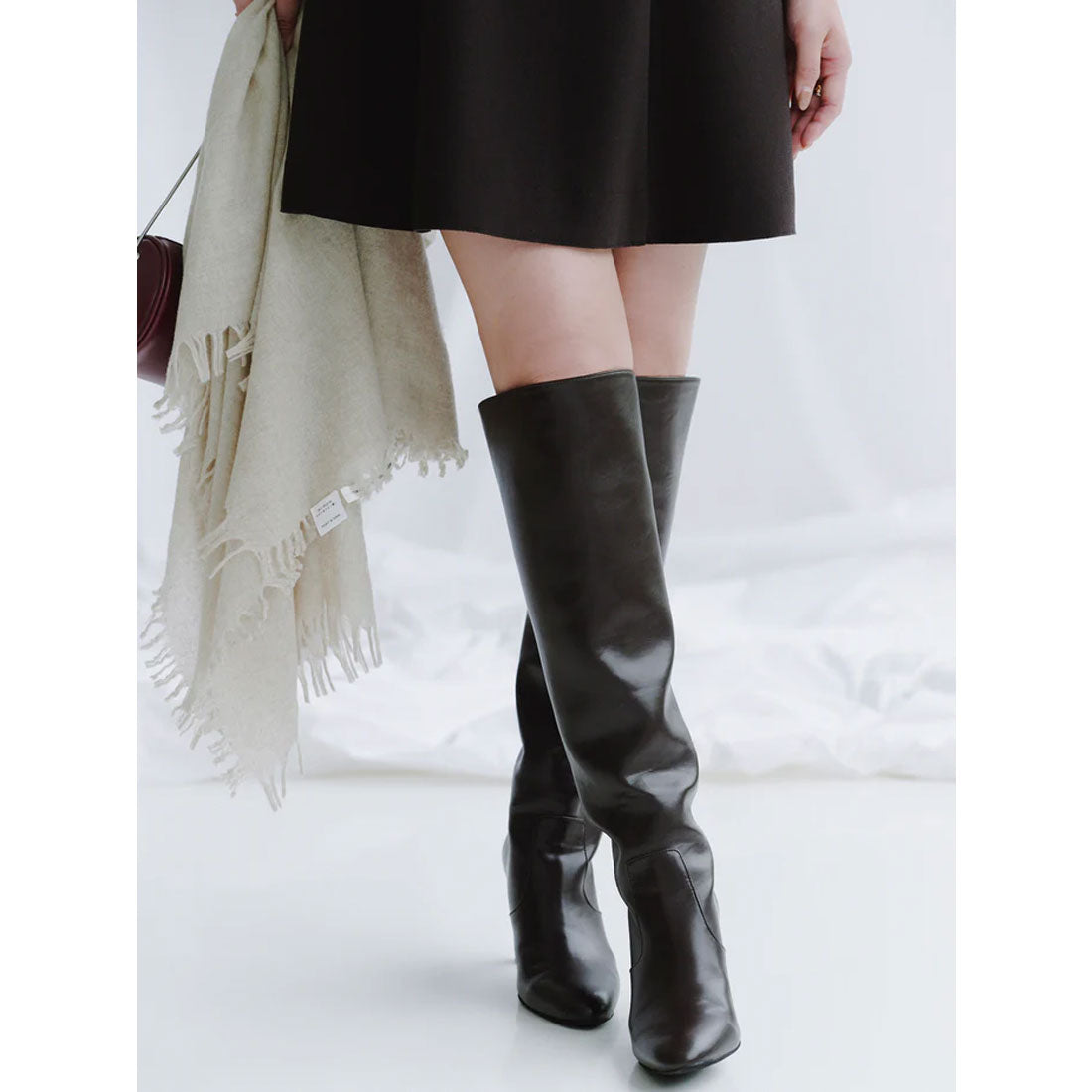 アニュアンス anuans ニーレングスブーツ （DARK BROWN） DARK BROWN