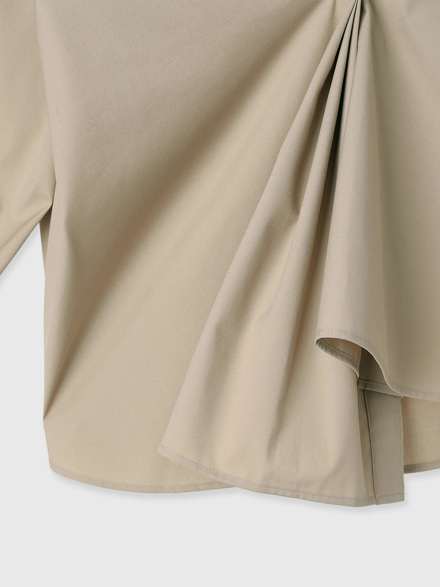 アニュアンス anuans フロントタックデザインシャツ （BEIGE） BEIGE