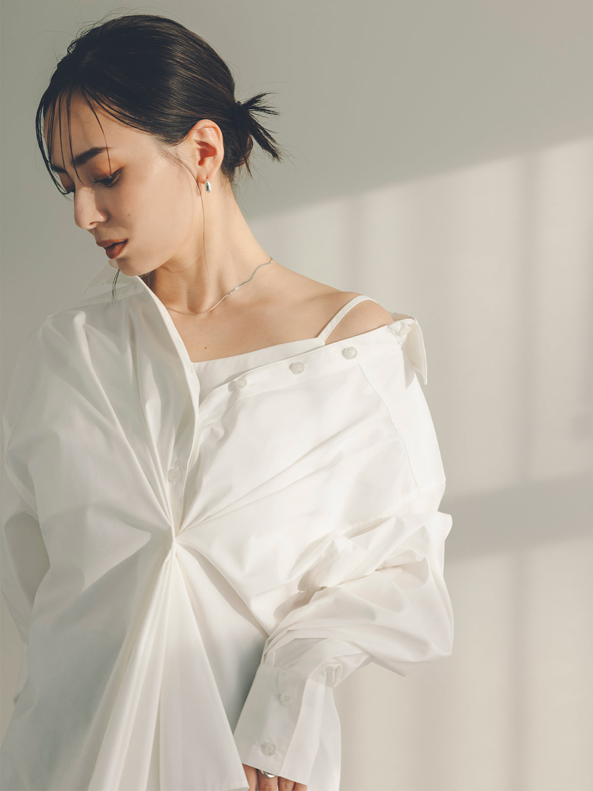 アニュアンス anuans フロントタックデザインシャツ （BEIGE） BEIGE