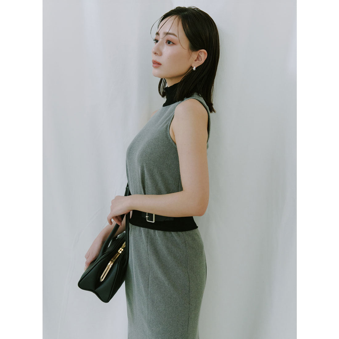 アニュアンス anuans ニットドッキングクラシカルワンピース （BEIGE） BEIGE