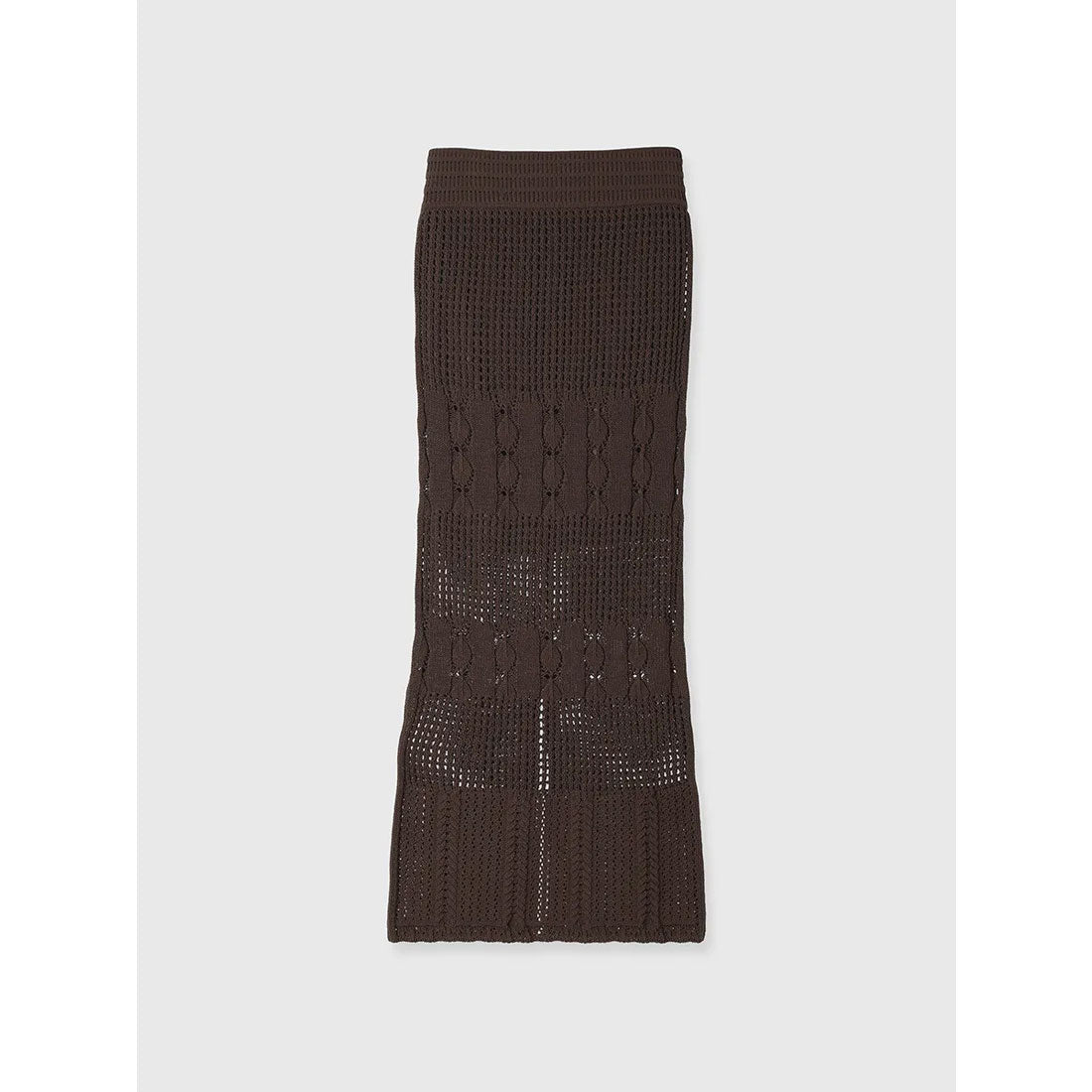 アニュアンス anuans クロシェニットスカート （BROWN） BROWN