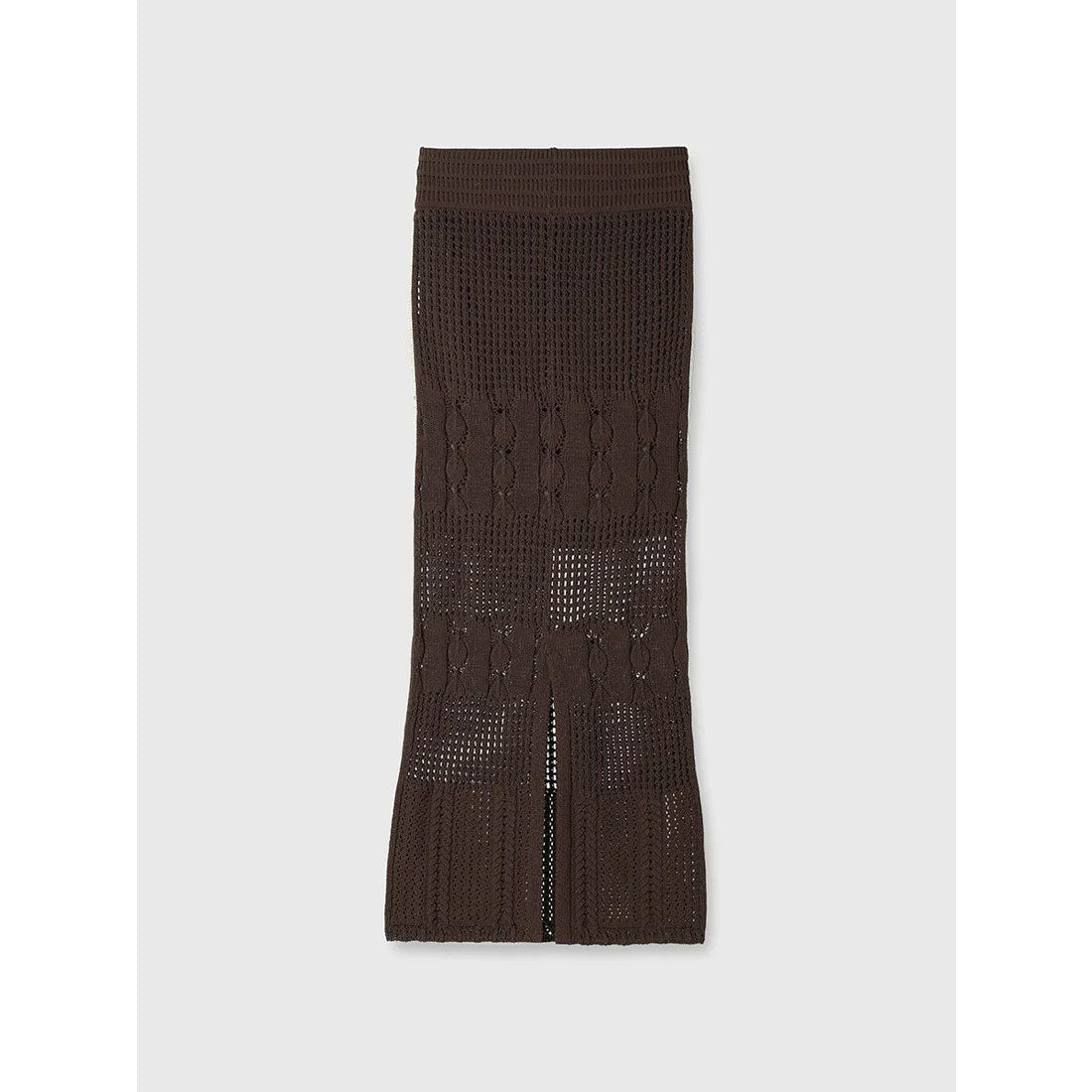 アニュアンス anuans クロシェニットスカート （BROWN） BROWN