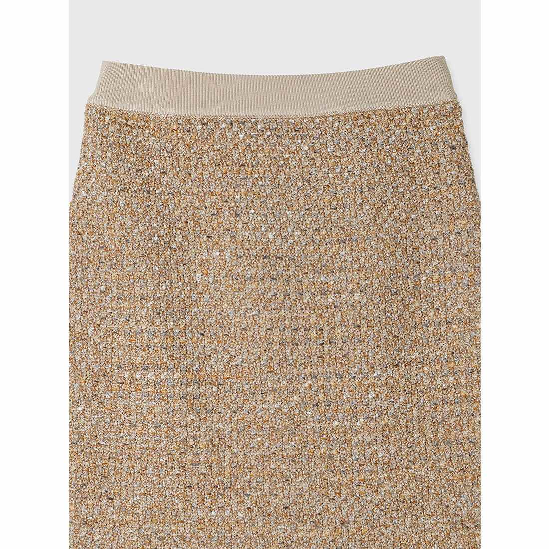 アニュアンス anuans ニットツィードタイトスカート （BEIGE） BEIGE