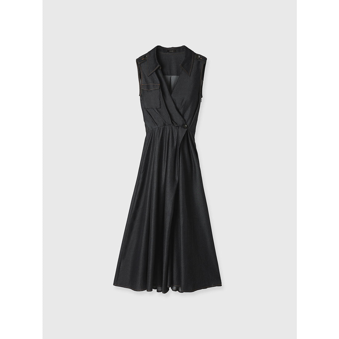 アニュアンス anuans ノースリーブトレンチディティールワンピース （BLACK） BLACK