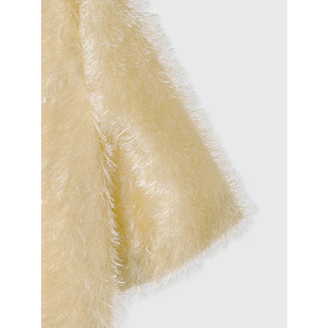 アニュアンス anuans シャギージャガードシャツ （YELLOW BEIGE） YELLOW BEIGE