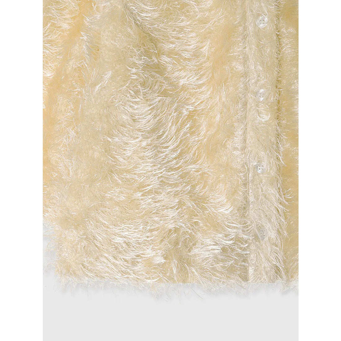 アニュアンス anuans シャギージャガードシャツ （YELLOW BEIGE） YELLOW BEIGE