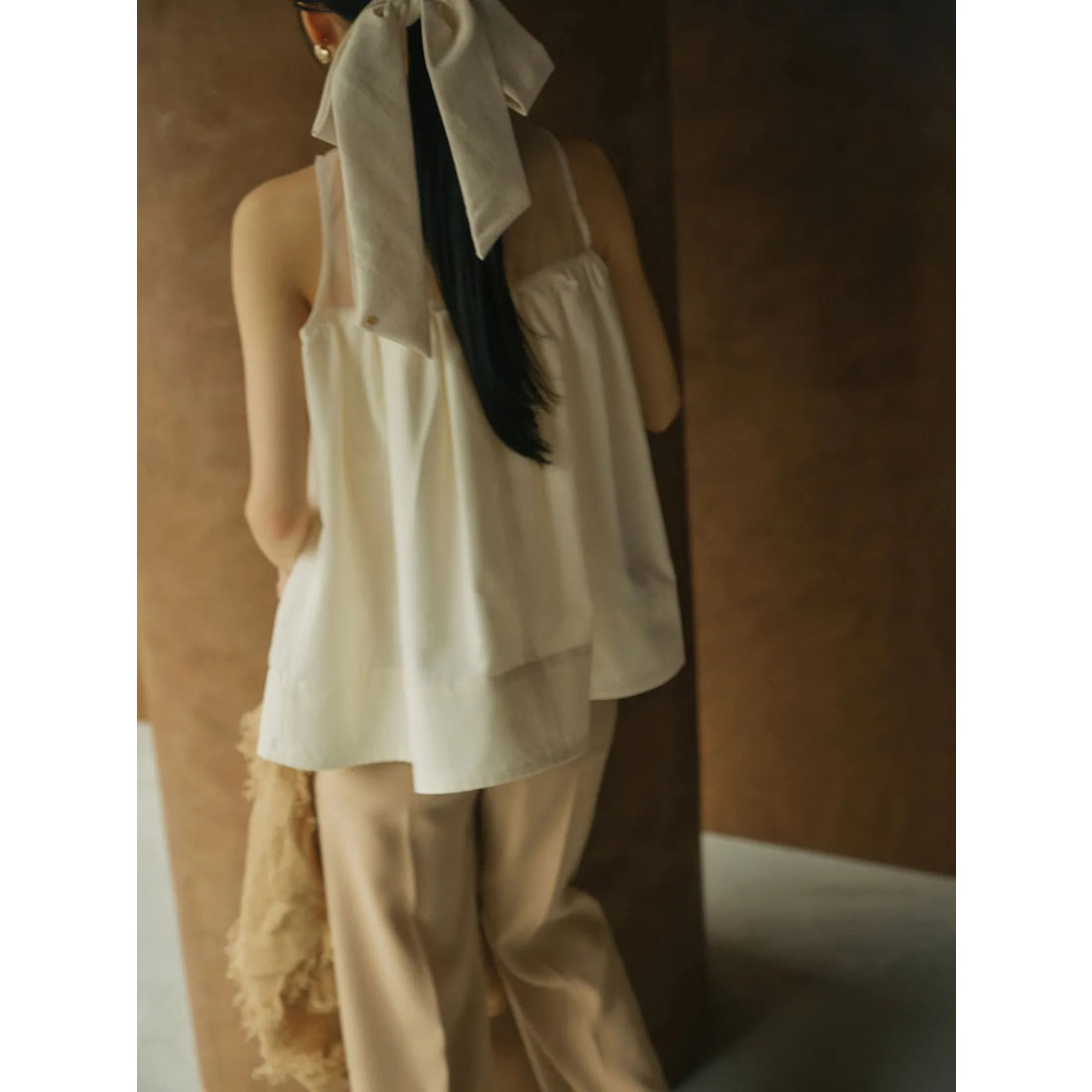 アニュアンス anuans スプレッドフレアブラウス （IVORY） IVORY
