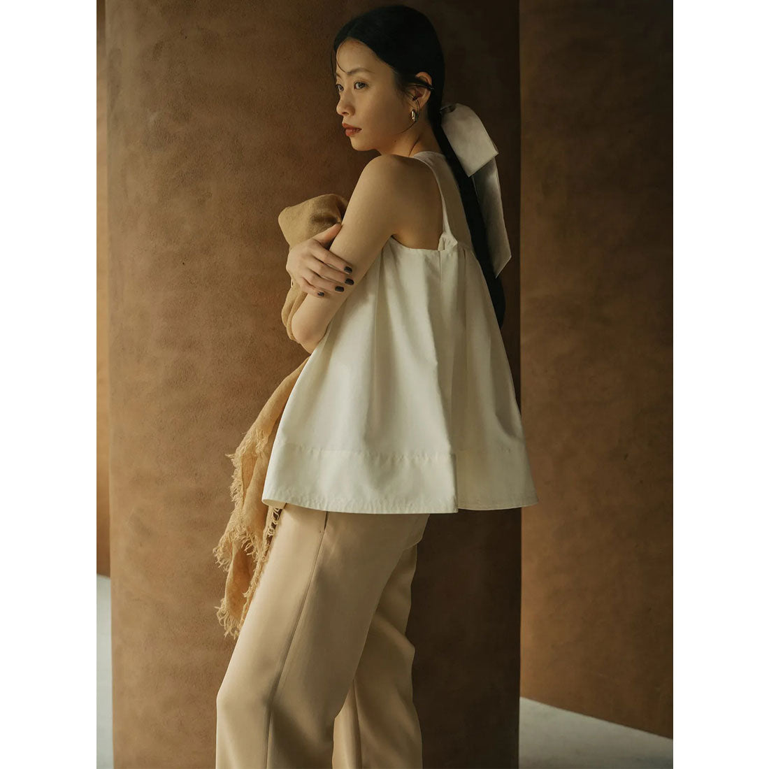 アニュアンス anuans スプレッドフレアブラウス （IVORY） IVORY