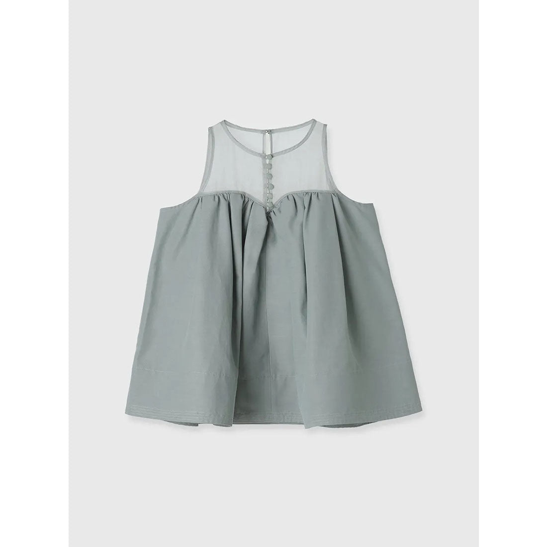 アニュアンス anuans スプレッドフレアブラウス （SAGE GREEN） SAGE GREEN