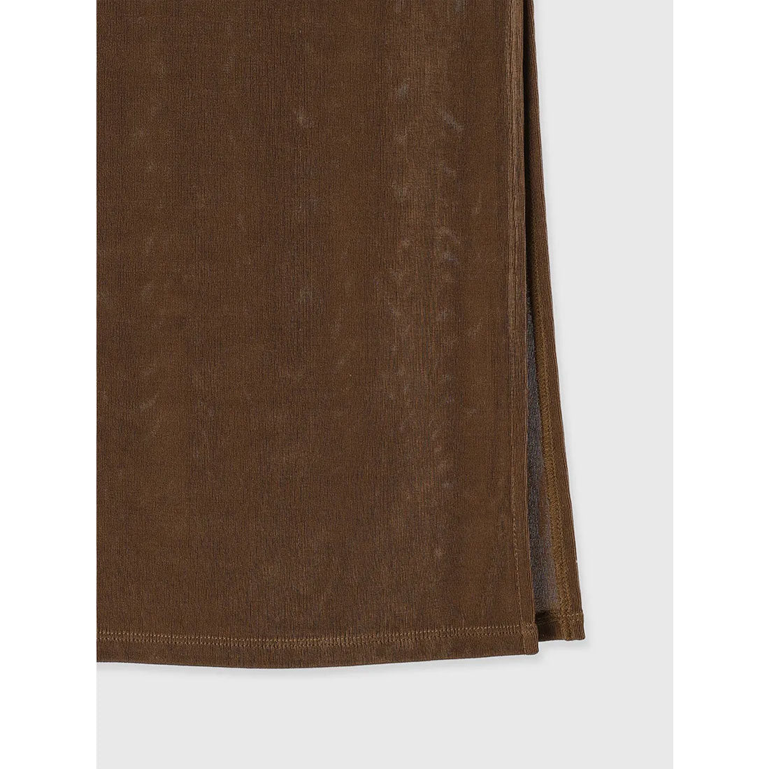 アニュアンス anuans アセテートカットナロースカート （BROWN） BROWN