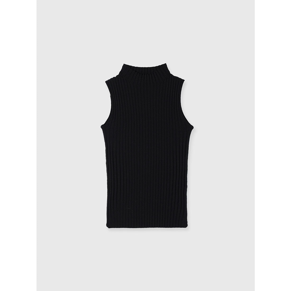 アニュアンス anuans ノースリーブウールリブニットトップス （BLACK） BLACK