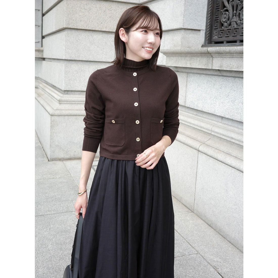 アニュアンス anuans エアリーフレアスカート （GREY） GREY