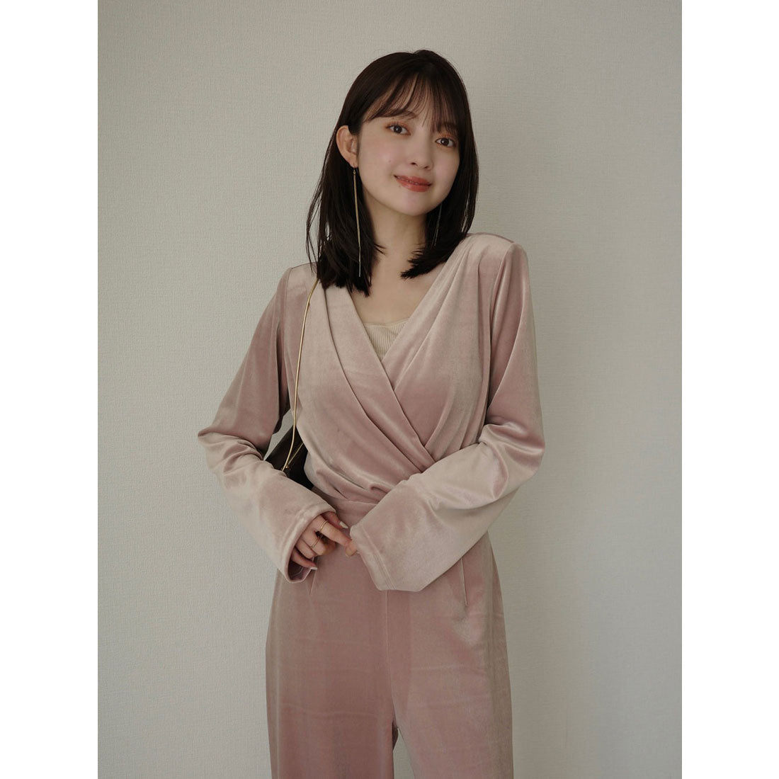 アニュアンス anuans ベロアカットオールインワン （BLACK） BLACK