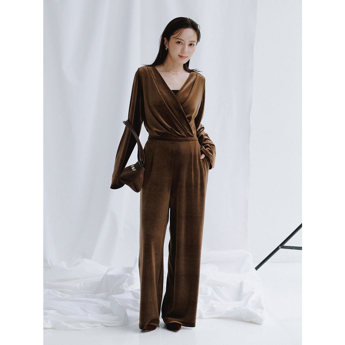 アニュアンス anuans ベロアカットオールインワン （BROWN） BROWN