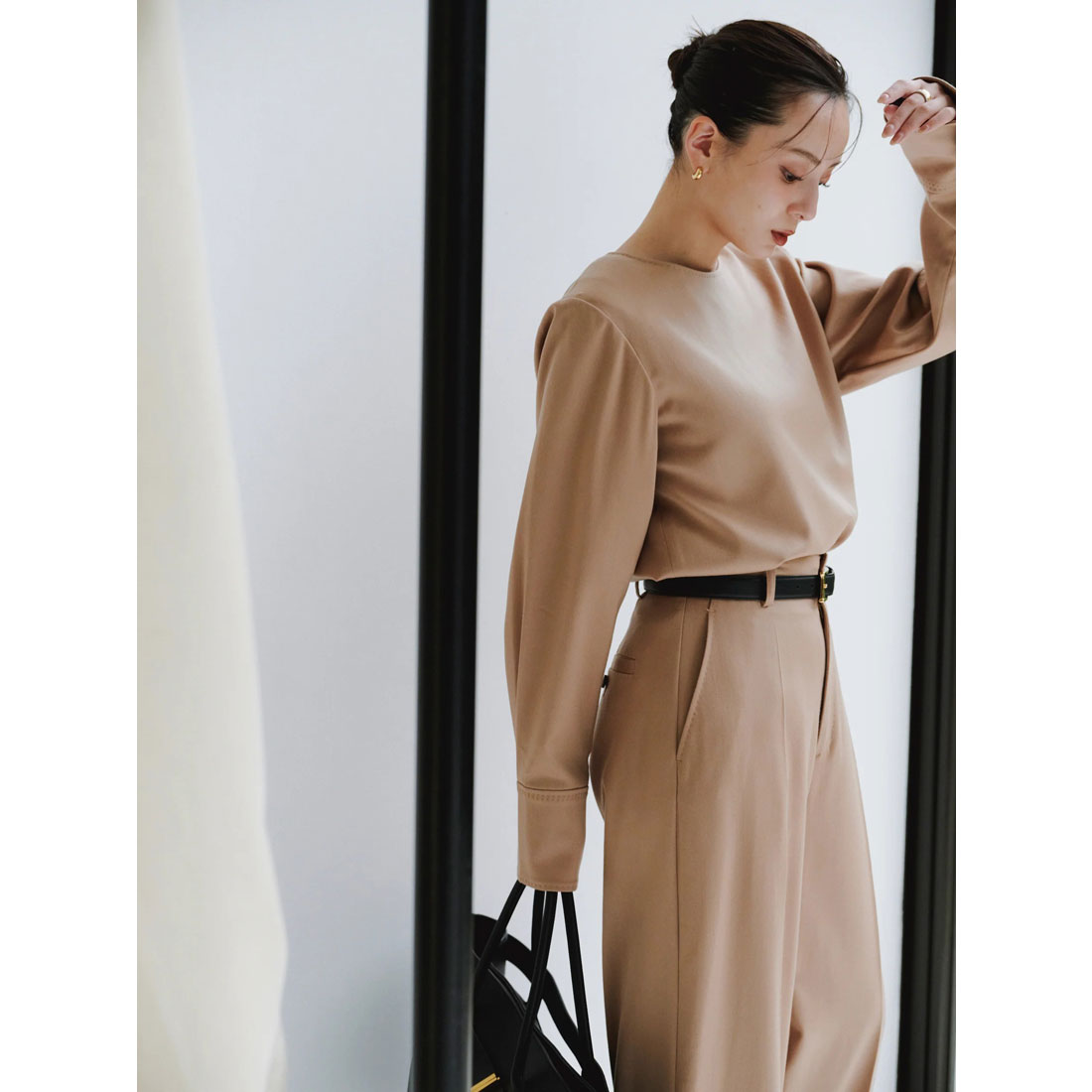 アニュアンス anuans グロスウールプルオーバー （BEIGE） BEIGE