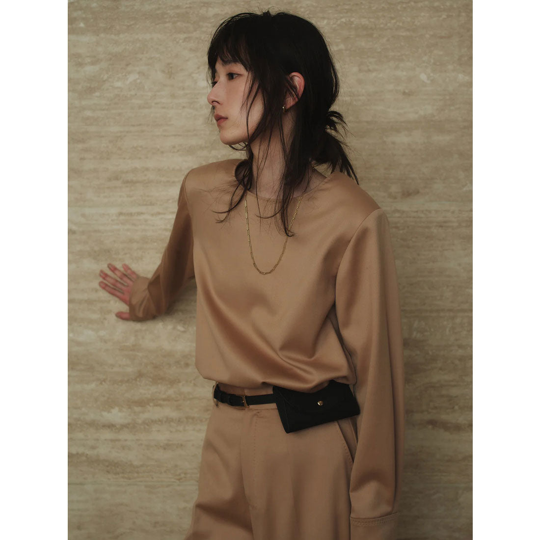 アニュアンス anuans グロスウールプルオーバー （BEIGE） BEIGE