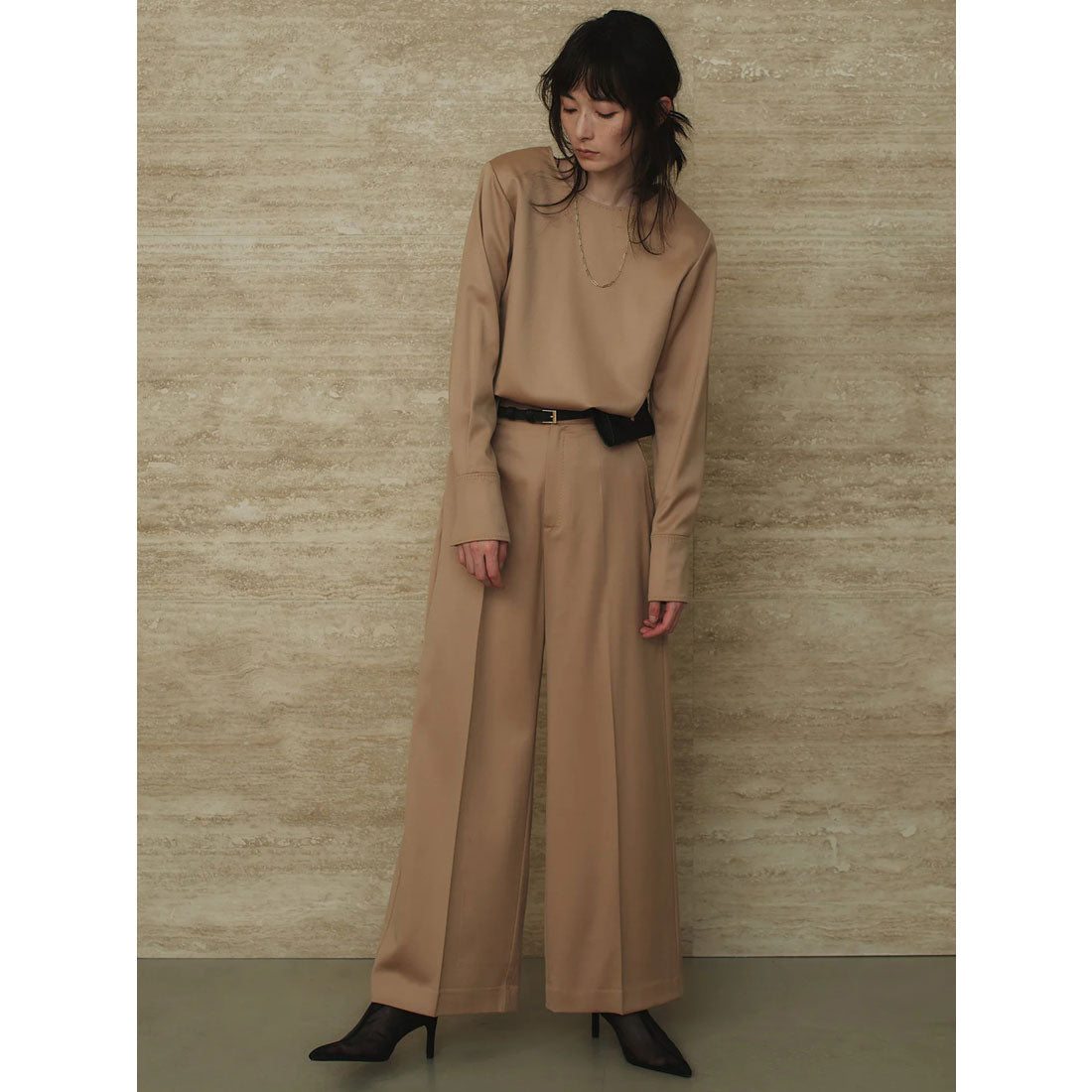 アニュアンス anuans グロスウールプルオーバー （BEIGE） BEIGE