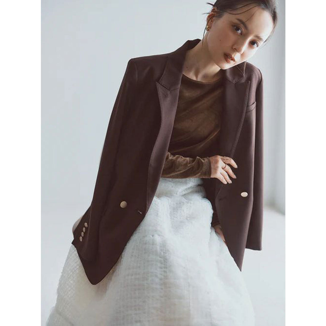 アニュアンス anuans エンブロイダリーシアーチュールスカート （IVORY） IVORY