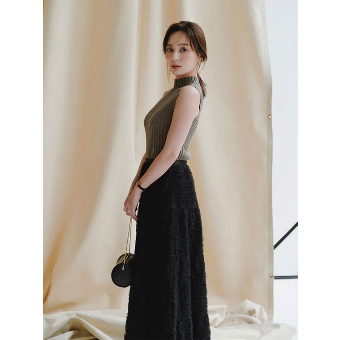 アニュアンス anuans エンブロイダリーシアーチュールスカート （IVORY） IVORY