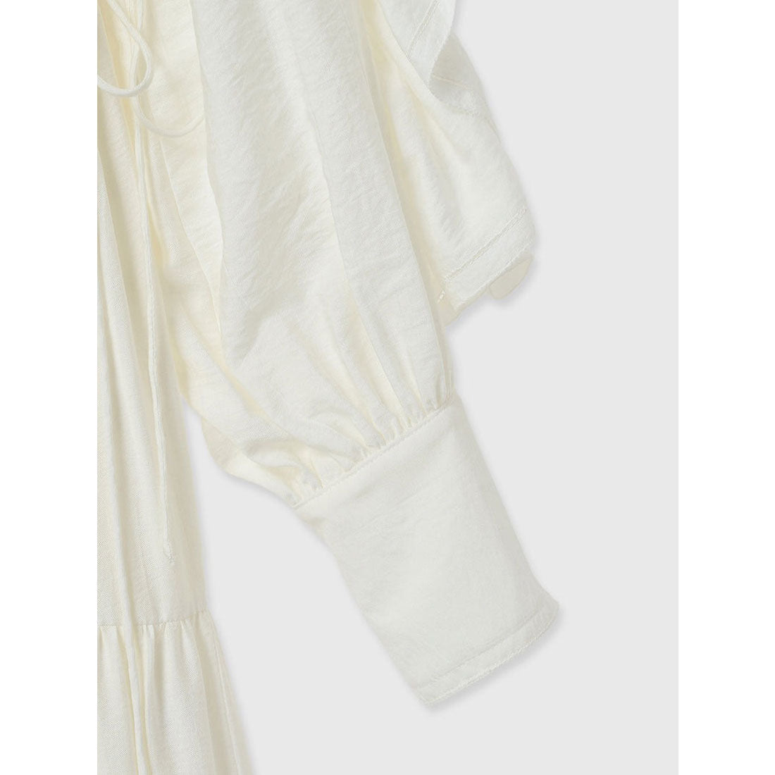 アニュアンス anuans リンクルラッフルワンピース （BLACK） BLACK