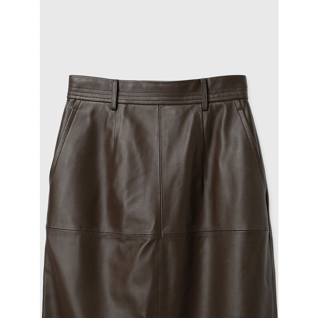 アニュアンス anuans レザータイトスカート （DARK BROWN） DARK BROWN