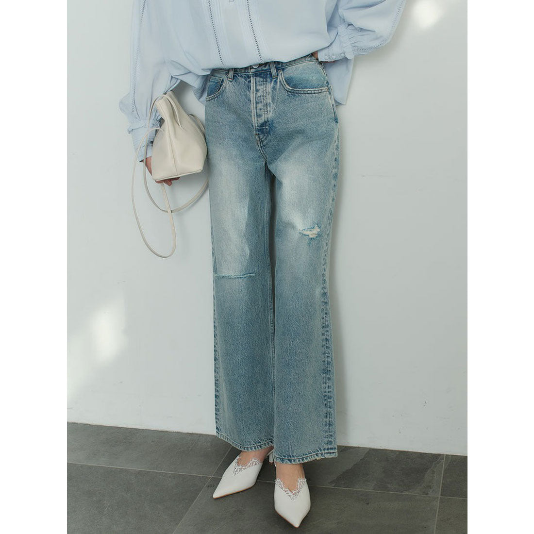 アニュアンス anuans レザーナローハンドルバッグ （TAUPE） TAUPE