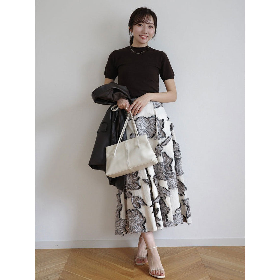 アニュアンス anuans ハーフスリーブニットプルオーバー （BLACK） BLACK