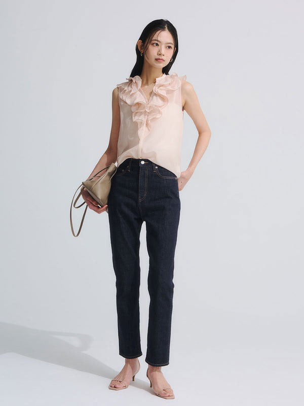 アニュアンス anuans 【26SS】Slim straight denim （INDIGO） INDIGO