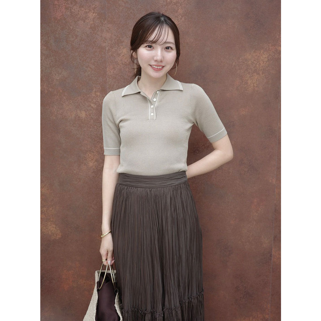 アニュアンス anuans エアリーワッシャープリーツスカート （IVORY） IVORY