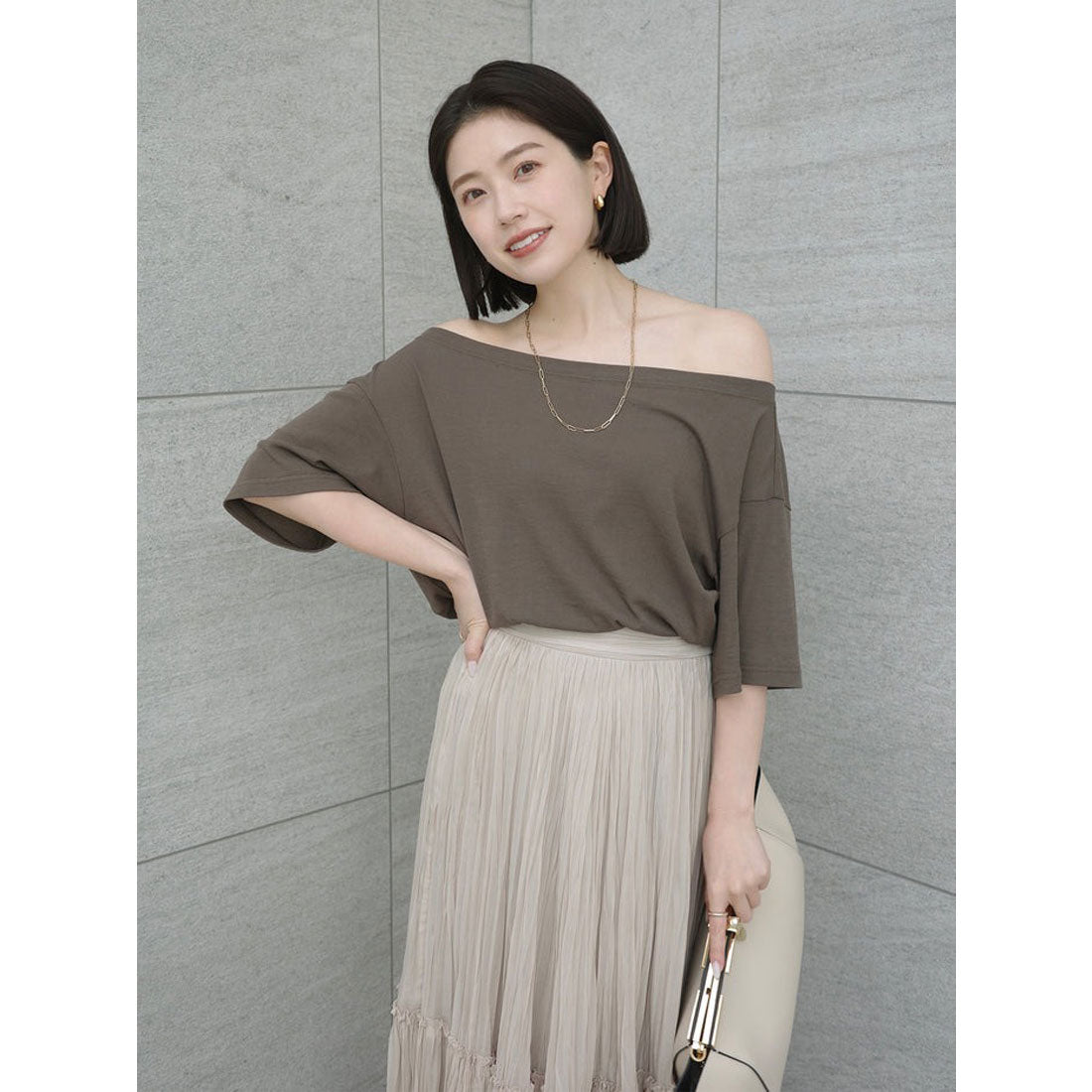 アニュアンス anuans エアリーワッシャープリーツスカート （IVORY） IVORY