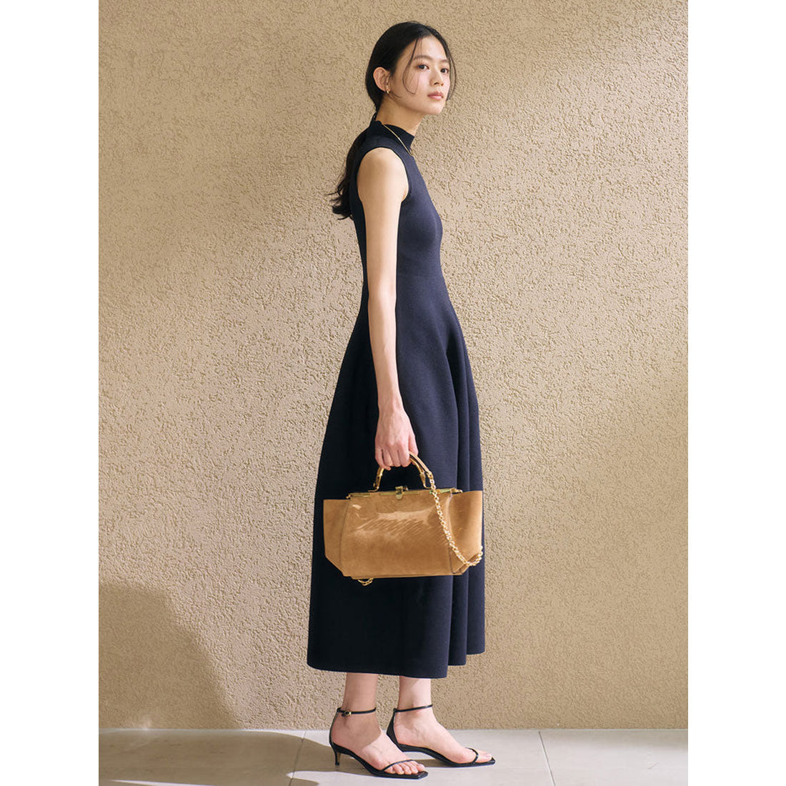 アニュアンス anuans ホールガーメントフレアニットワンピース （BEIGE） BEIGE