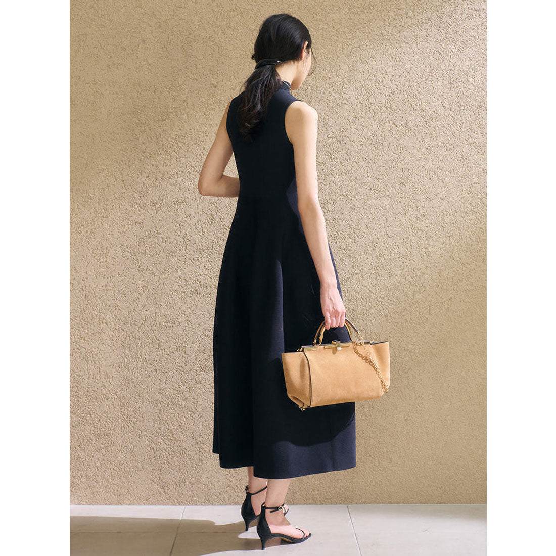 アニュアンス anuans ホールガーメントフレアニットワンピース （BEIGE） BEIGE