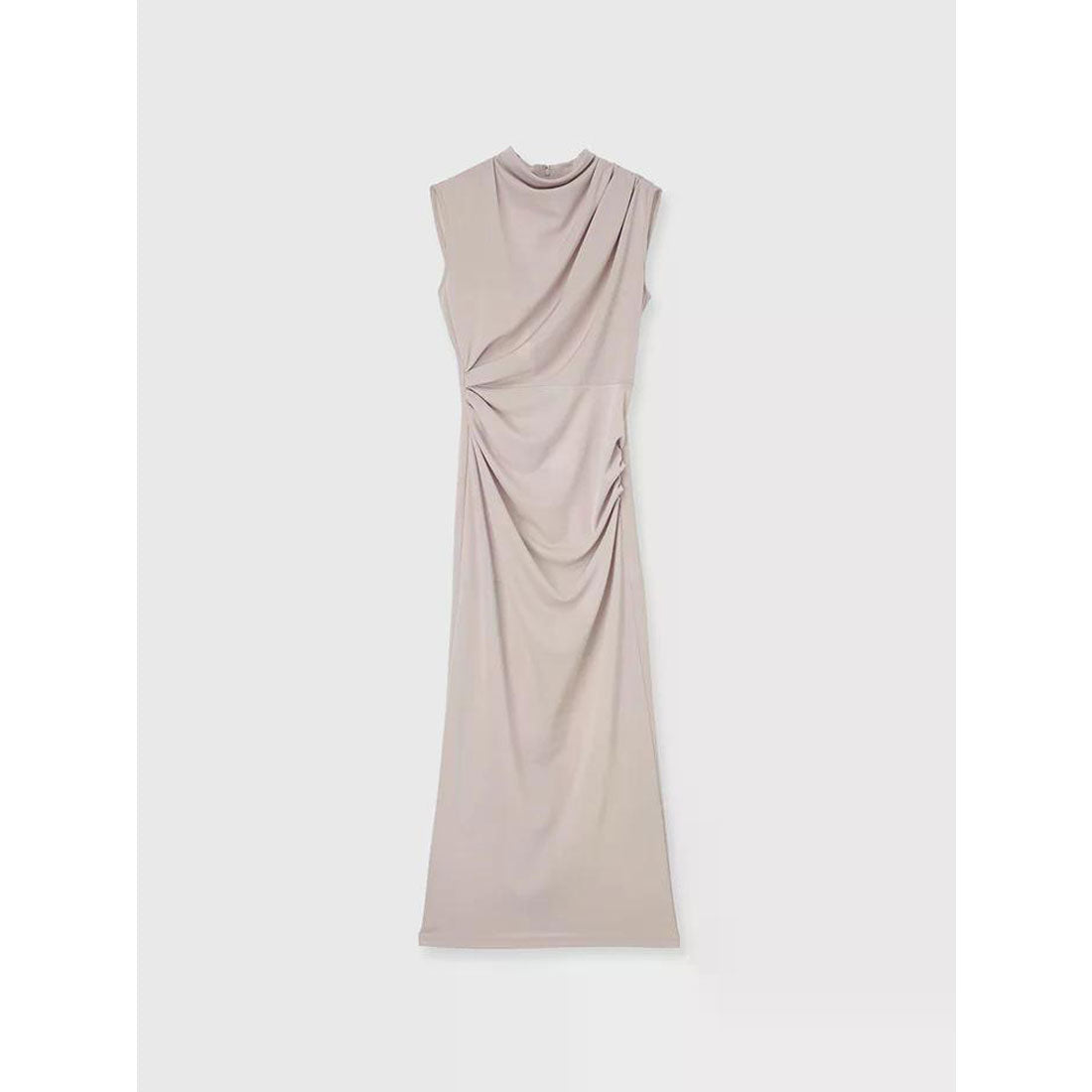アニュアンス anuans トリアセドレープナローワンピース （PINK BEIGE） PINK BEIGE