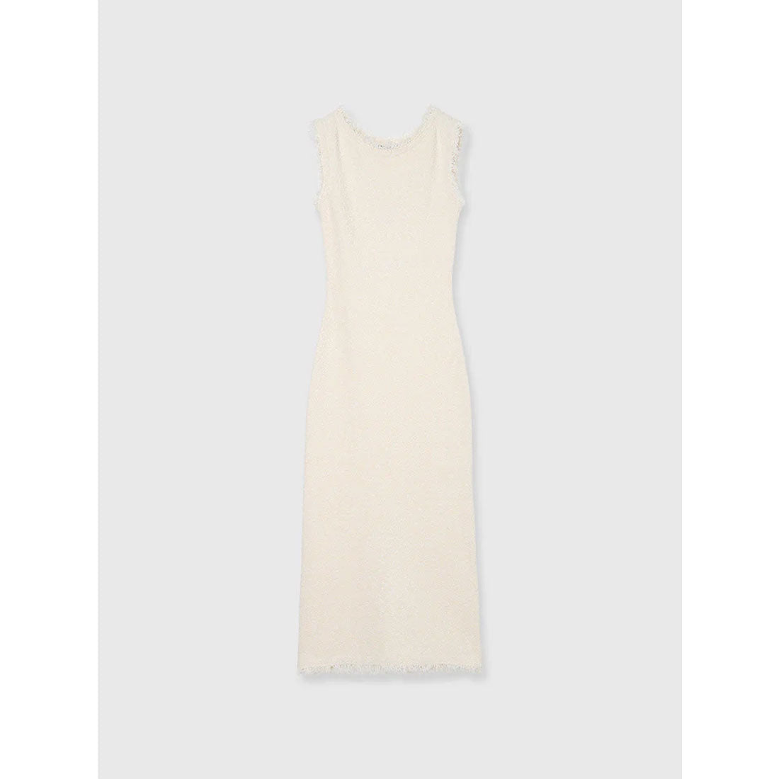 アニュアンス anuans ブラッシュツイードニットワンピース （IVORY） IVORY