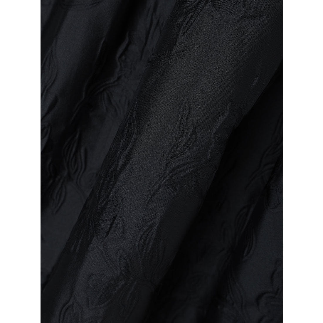 アニュアンス anuans ジャガードギャザーワンピース （BLACK） BLACK