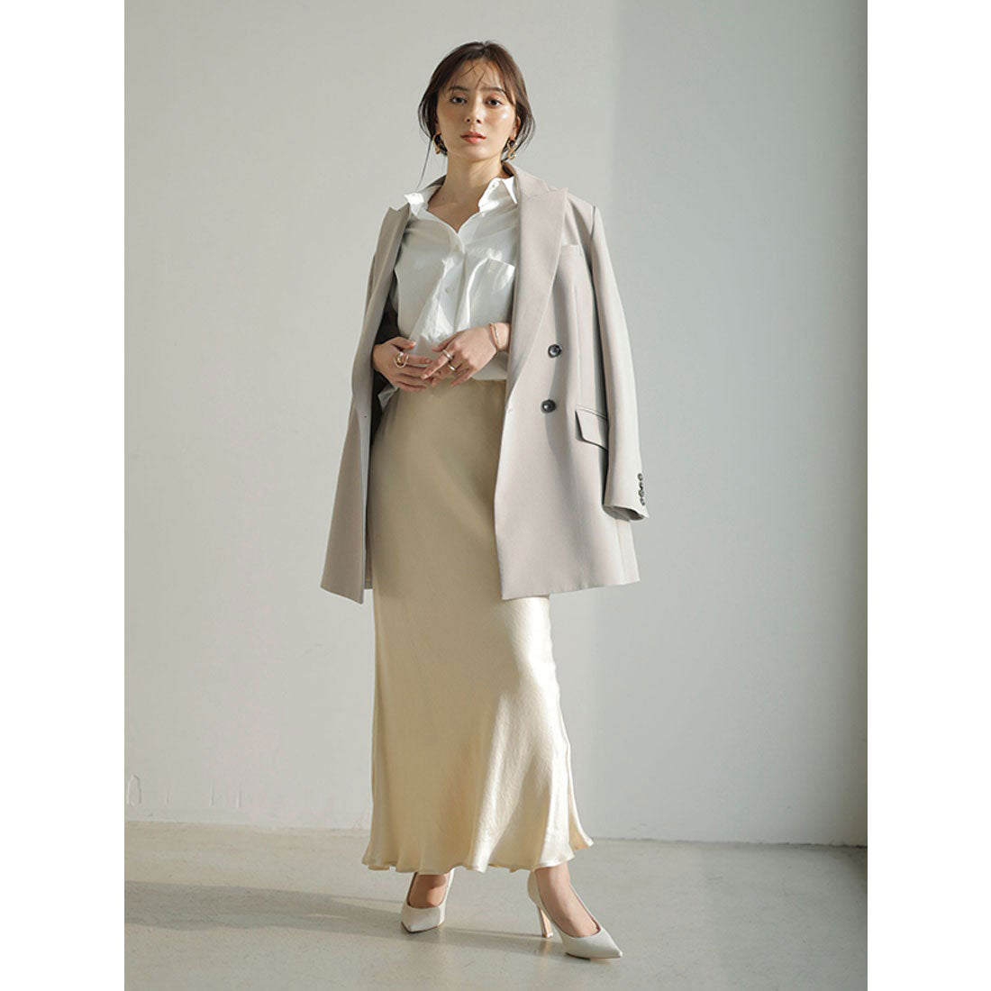 アニュアンス anuans IPEKERナロースカート （BROWN） BROWN