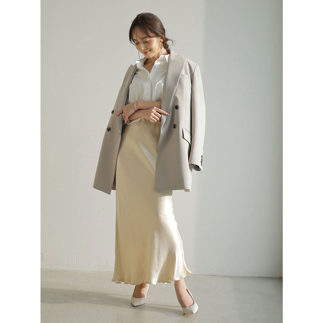 アニュアンス anuans IPEKERナロースカート （BROWN） BROWN