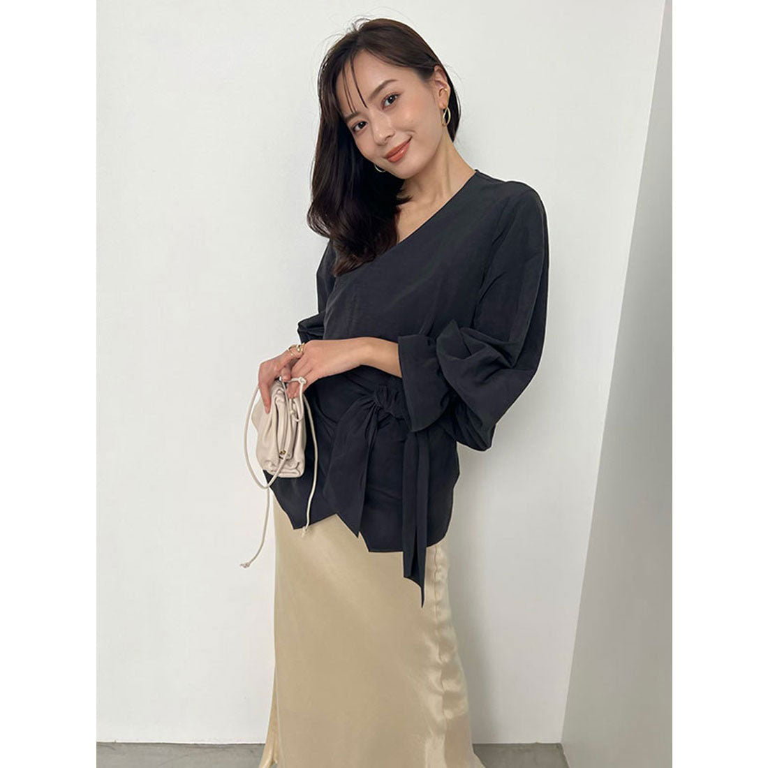 アニュアンス anuans IPEKERナロースカート （BROWN） BROWN