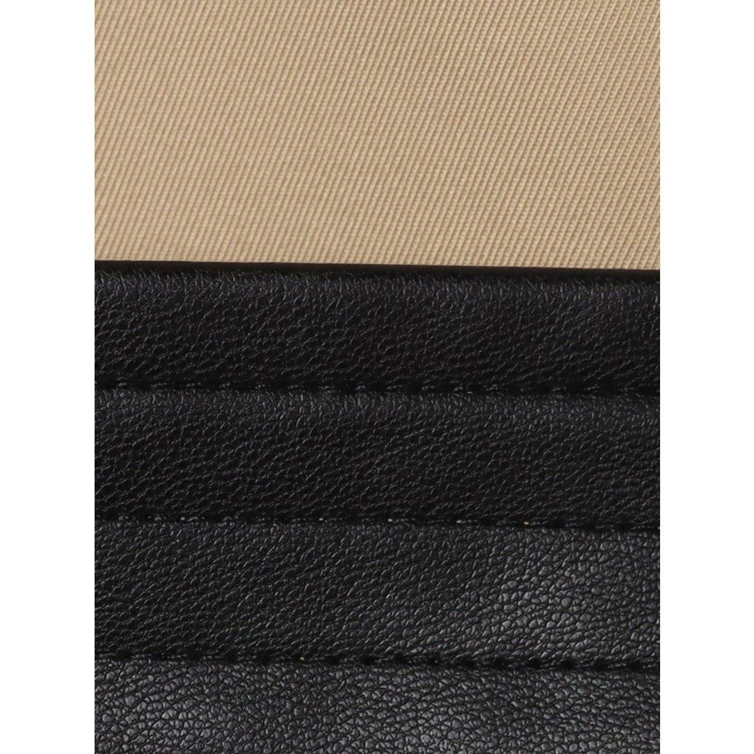 anuans vegan leather trim 2-way trench coat