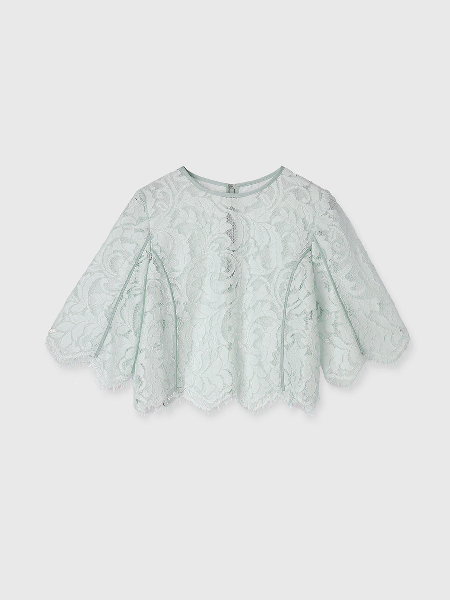 Anuans Eden Flower Lace Blouse