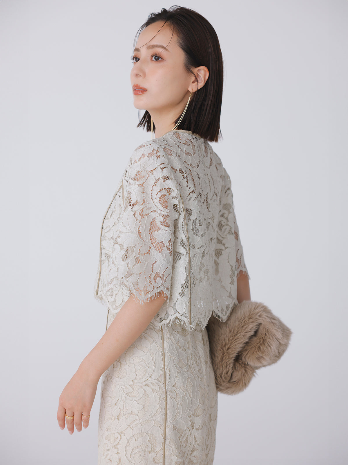 Anuans Eden Flower Lace Blouse