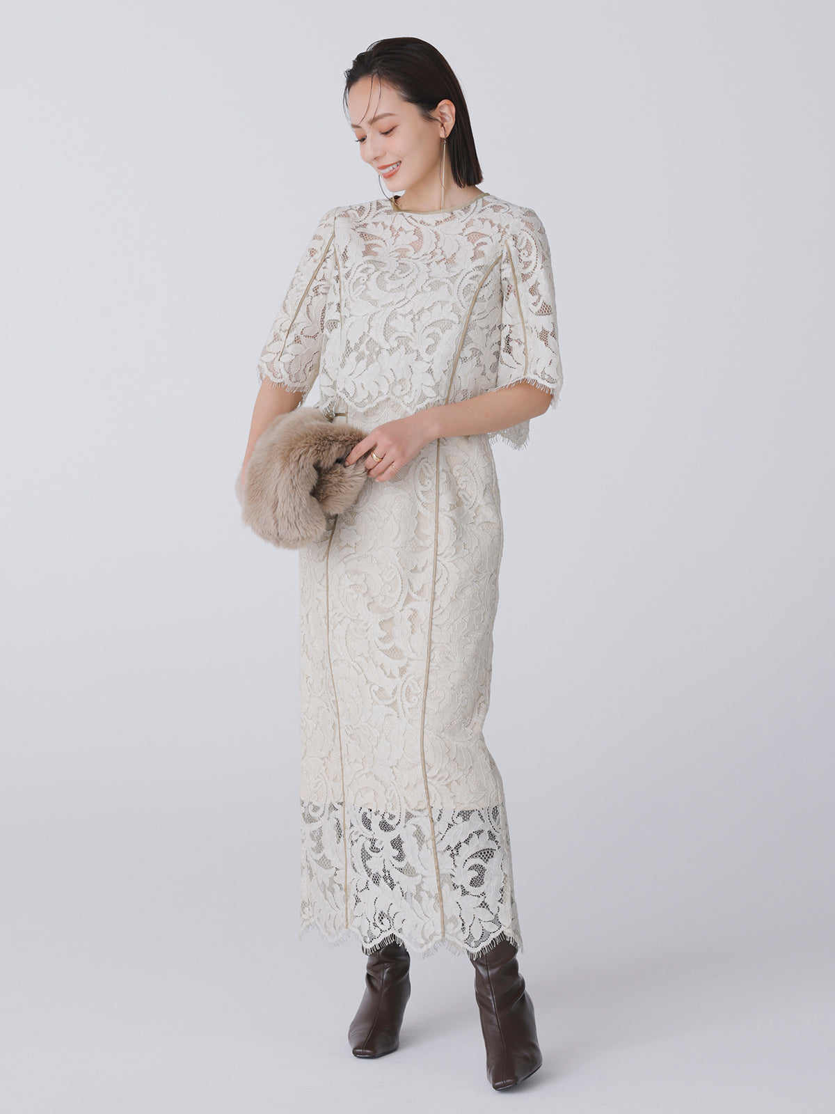 Anuans Eden Flower Lace Blouse