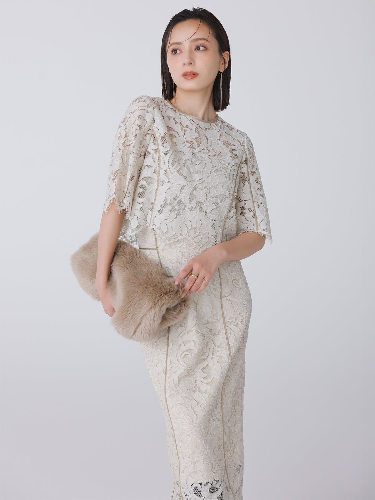 Anuans Eden Flower Lace Blouse