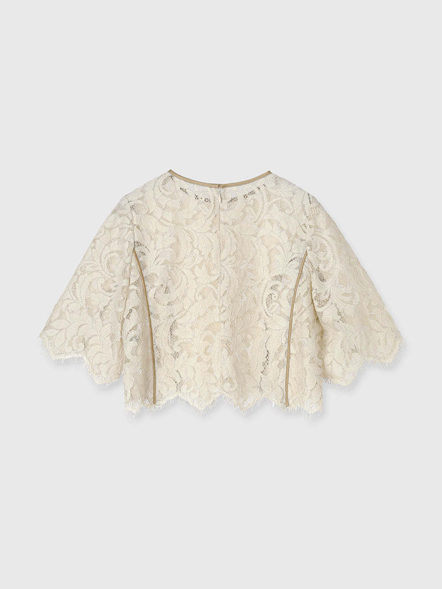 Anuans Eden Flower Lace Blouse