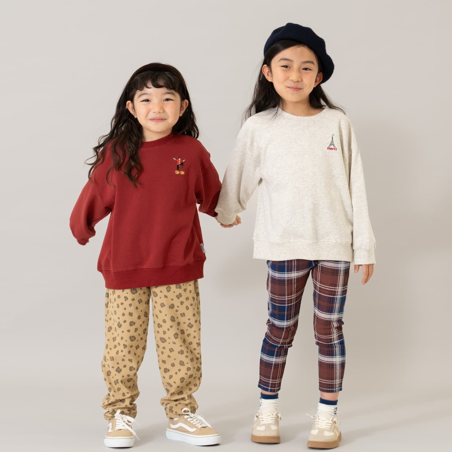アンドディー. プティマイン and D. petit main 【親子リンク】【365D.】スウェットシティアイコン刺繍ワイドプルオーバー （グリーン） グリーン