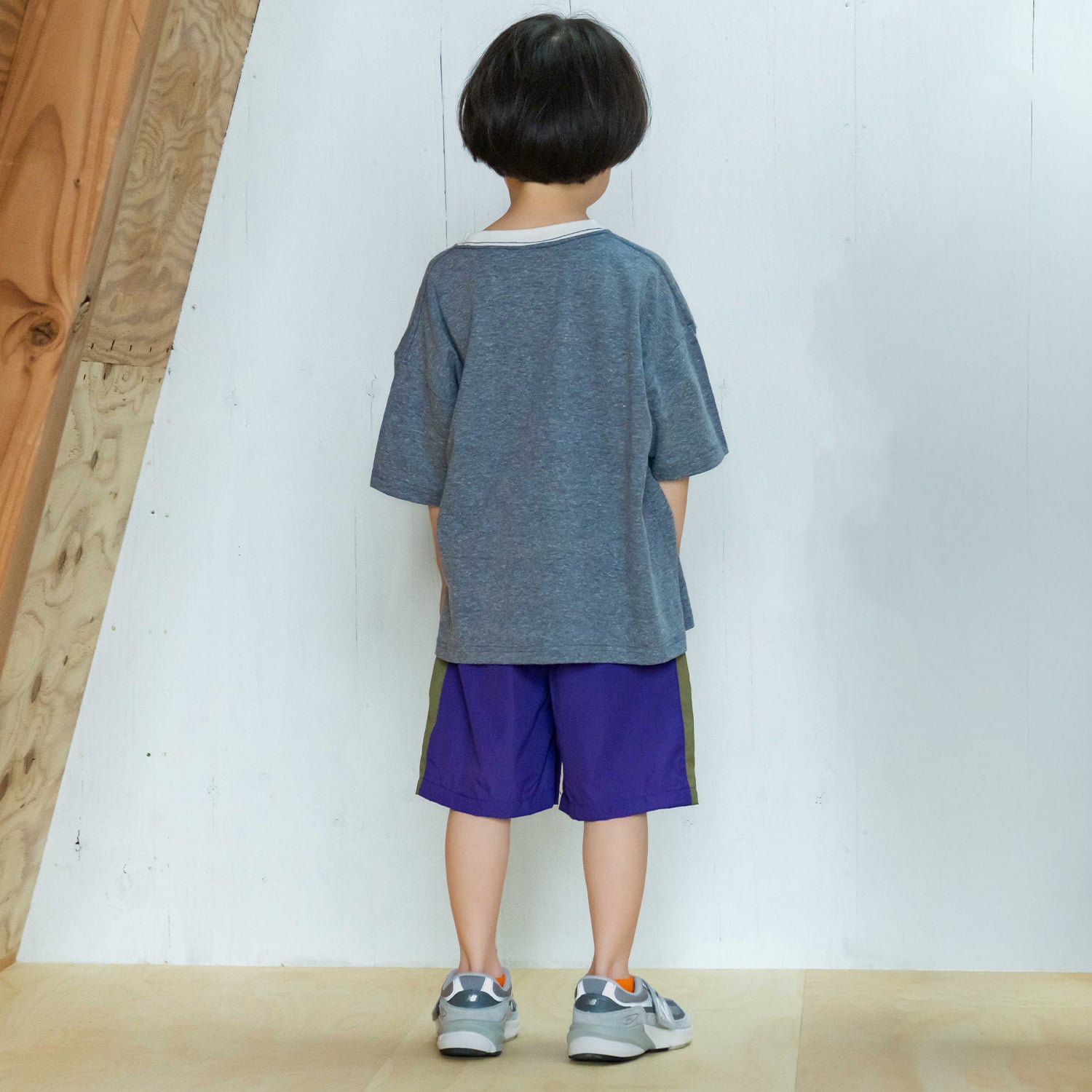 アンドディー. プティマイン and D. petit main ナイロンベーカーハーフパンツ （黒） 黒