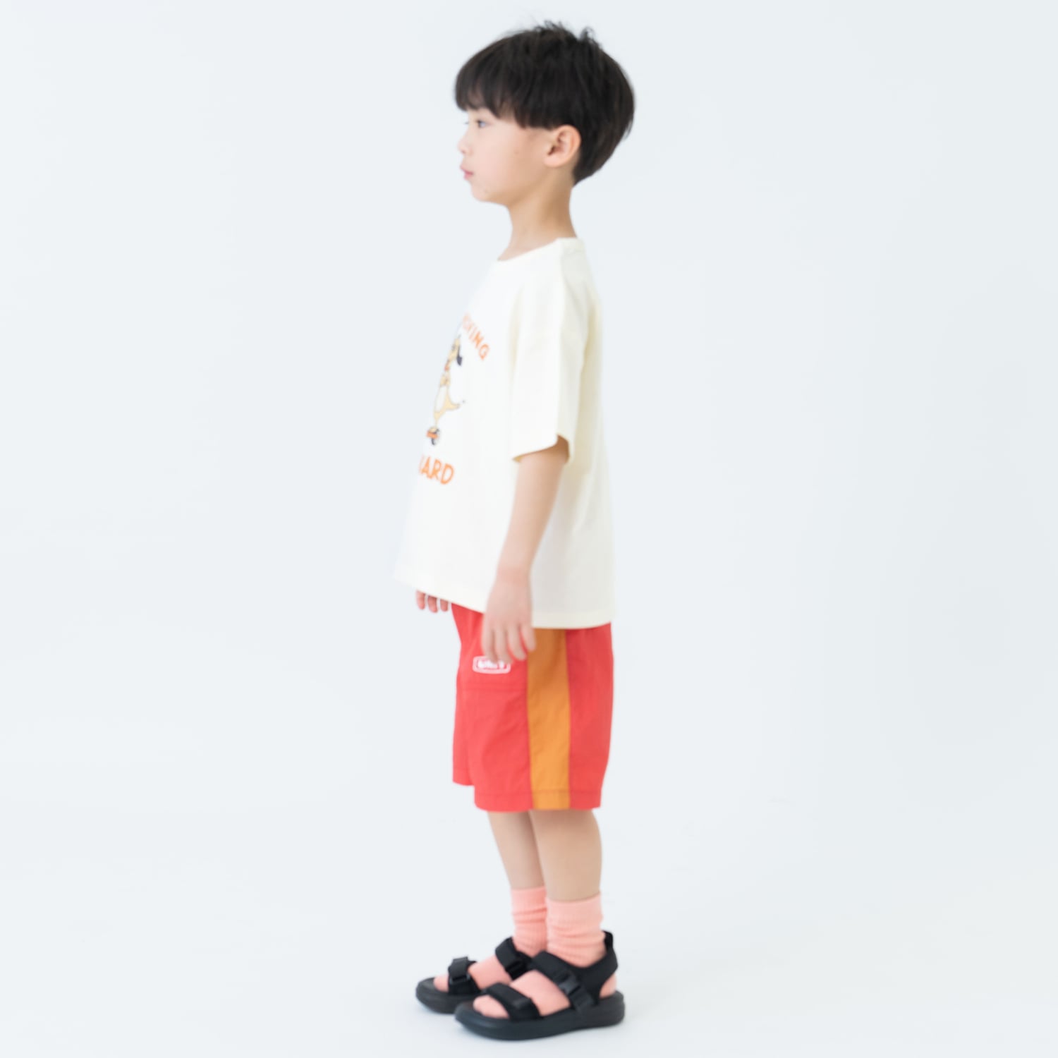 アンドディー. プティマイン and D. petit main ナイロンベーカーハーフパンツ （黒） 黒