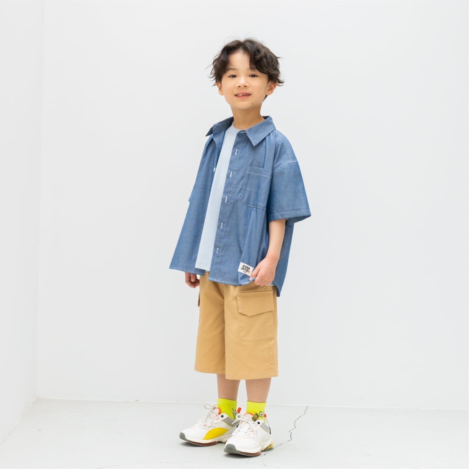 アンドディー. プティマイン and D. petit main カーゴハーフパンツ （ブルー） ブルー