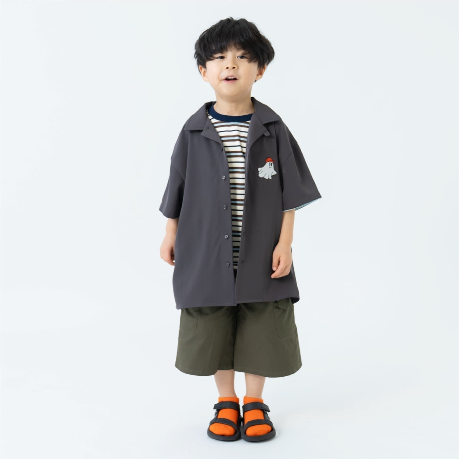 アンドディー. プティマイン and D. petit main カーゴハーフパンツ （ブルー） ブルー